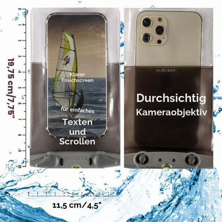 Aquapac wasserdichte Handyhülle 369 (PlusPlus, Schwarz) PlusPlus Schwarz, PlusPlus Schwarz