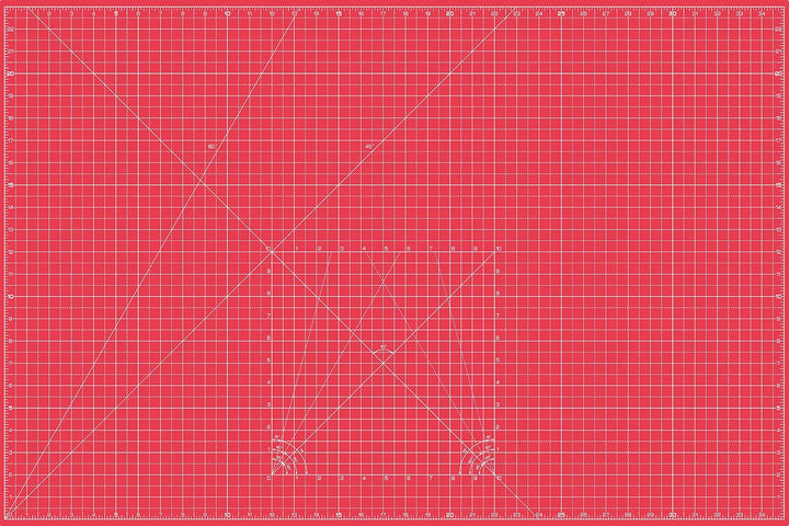 La Canilla Schneidematte A1 Selbstheilend (60x90 cm - 36x24") Cutting Mat Schneideunterlage für Bast