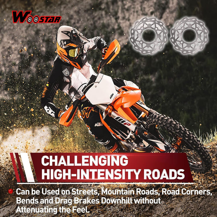 WOOSTAR 188mm Scheibenbremsplatte 4 Schrauben Montage Ersatz für 110ccm 125ccm Apollo Dirt Pitbike