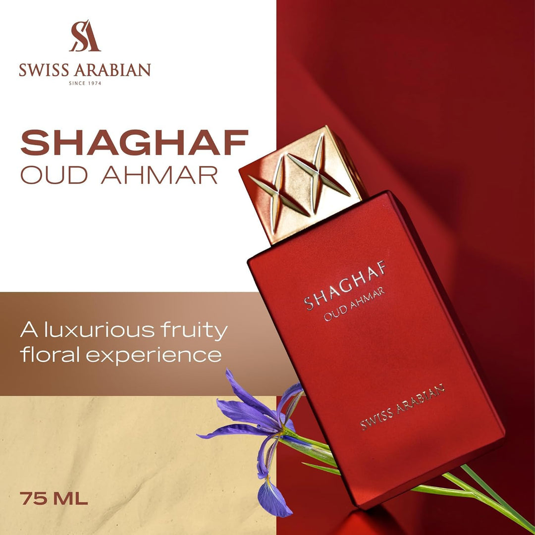 Swiss Arabian Eau de Parfum Shaghaf Oud AHMAR 75ml Limited Edition