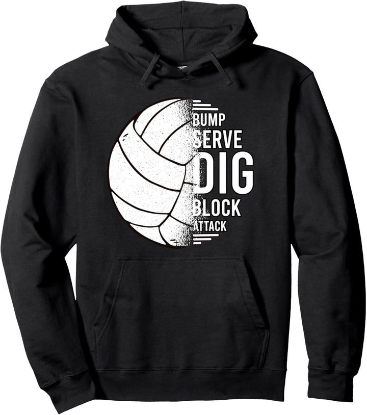 Volleyball für Volleyballmannschaft und Beachvolleyball Pullover Hoodie