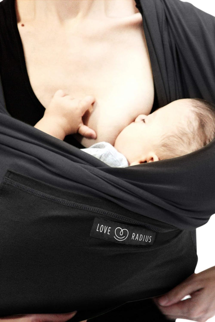 Je Porte Mon Bébé Tragetuch, Schwarz/Anthrazit Anthrazit / Schwarz, Anthrazit / Schwarz
