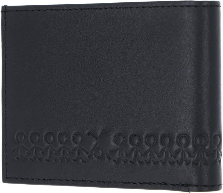 Oxmox Geldbörse Leder Leather Pocketbörse Jumping-Jack Embossed Black, Jumping-jack Embossed Black