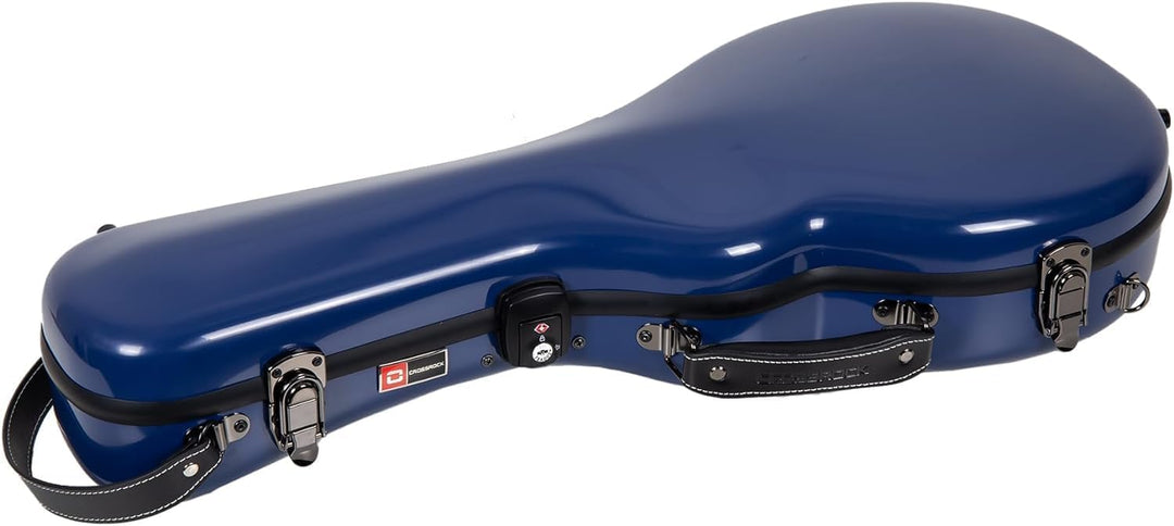 Crossrock CRF1000MFNVBL Mandolinenkoffer aus Fiberglas, passend für F-Stil, Marineblau (CRF1000MAFNV