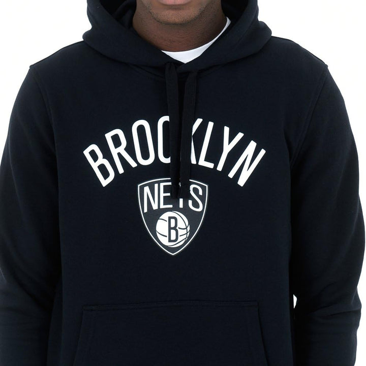 New Era Herren Brooklyn Nets Kapuzenpullover Herren Kapuzenpullover M Schwarz, M Schwarz