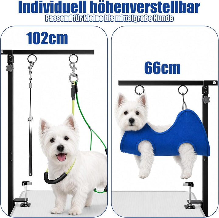 Faltbarer Hundefriseur Tisch - Hängematte mit Gestell