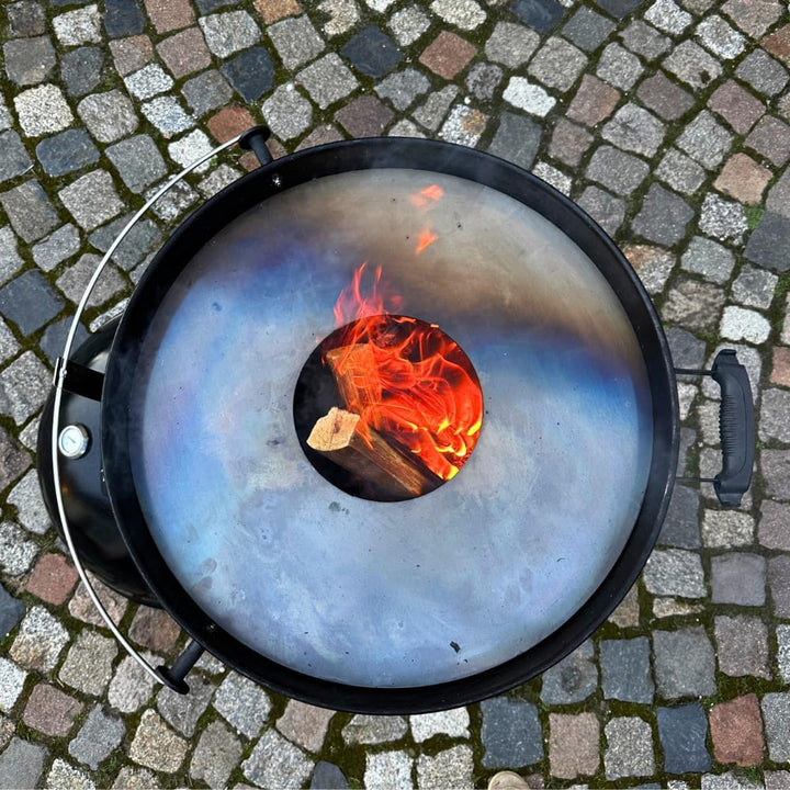 60er Feuerplatte - 4mm stark - made in Germany - für alle 60er Kugelgrills (59 cm) - Grillplatte für