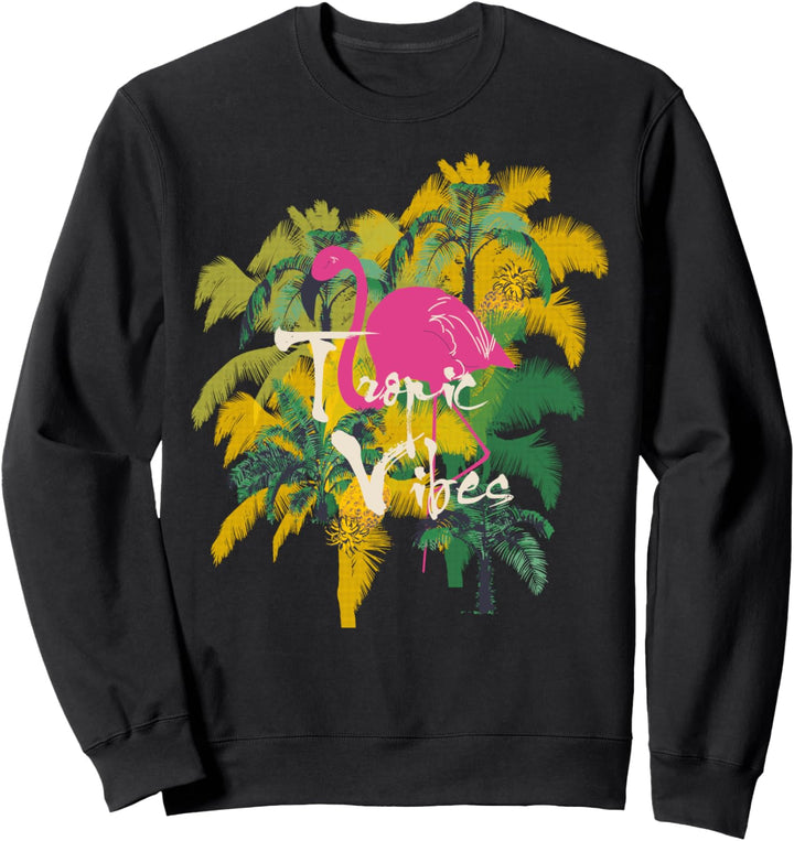 Flamingo Palmen Sommerfest Tropic Vibes Geschenk Mädchen Sweatshirt