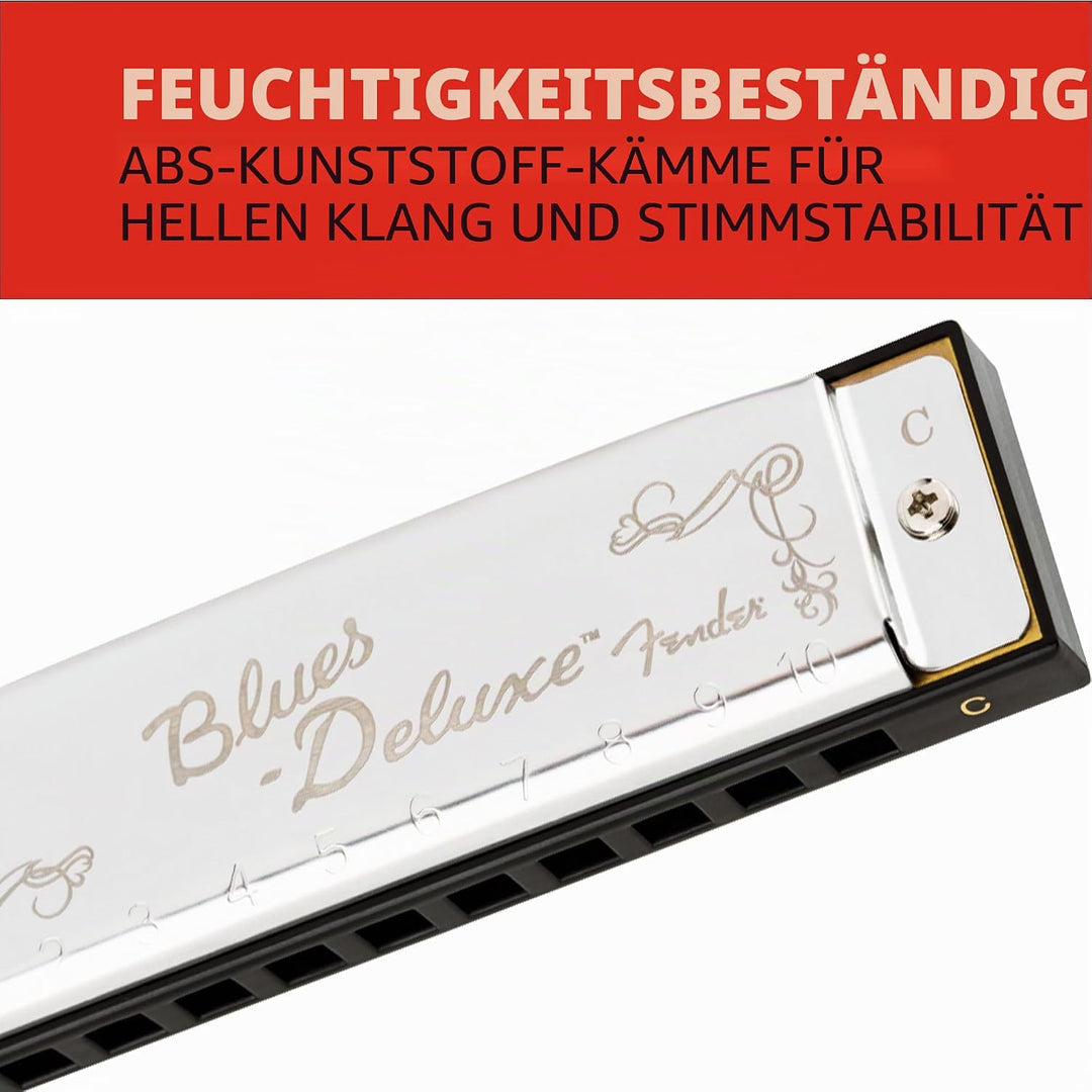 Fender© Blues Deluxe Harmonica, 3-Pack