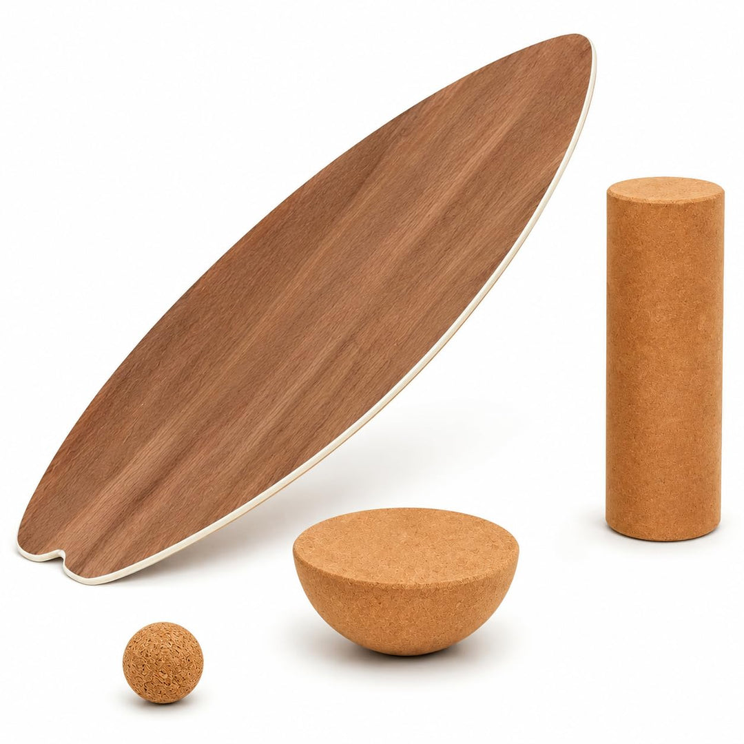 Balance Board Erwachsene | Surfing Balance Board Set | Holz Balanceboard Holzfarbe, Holzfarbe