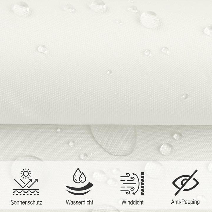 SUNNY GUARD Sonnensegel Wasserdicht 6x6x6m Dreieckig Sonnenschutz Wetterschutz Segel Baldachin UV Sc