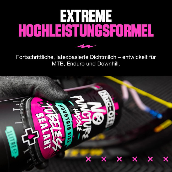 Muc-Off 822 Reifenpanne, Ärger 1L, Pink, 1 Liter Single, Single