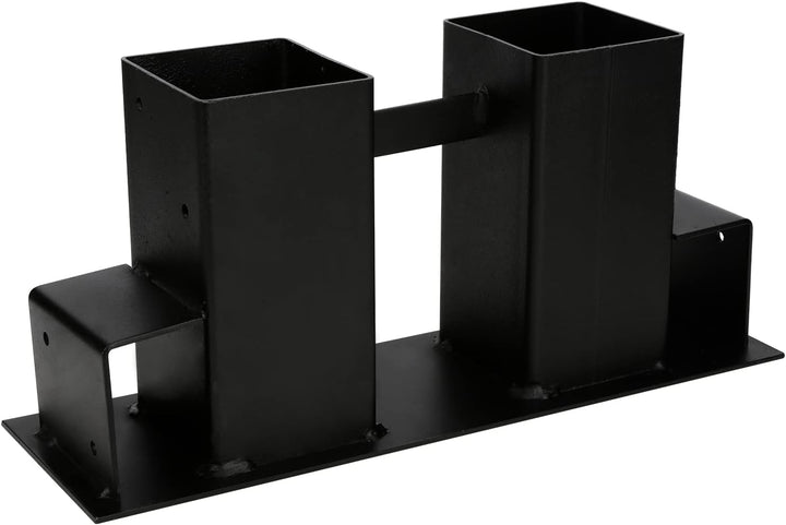 Tubiaz Holzstapelhilfe, 4er Set Schwarz Stabile Holz Stapelhilfe, Holzstapelhilfe Kaminholz Brennhol