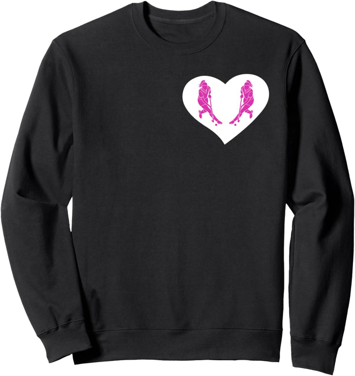 Feldhockey Herz Sweatshirt