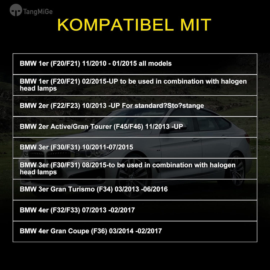 TangMiGe Nebelscheinwerfer für BMW (F20 F21 F22 F23 F30 F31 F32 F33 F34 F36 F45 F46, Active Gran Tou