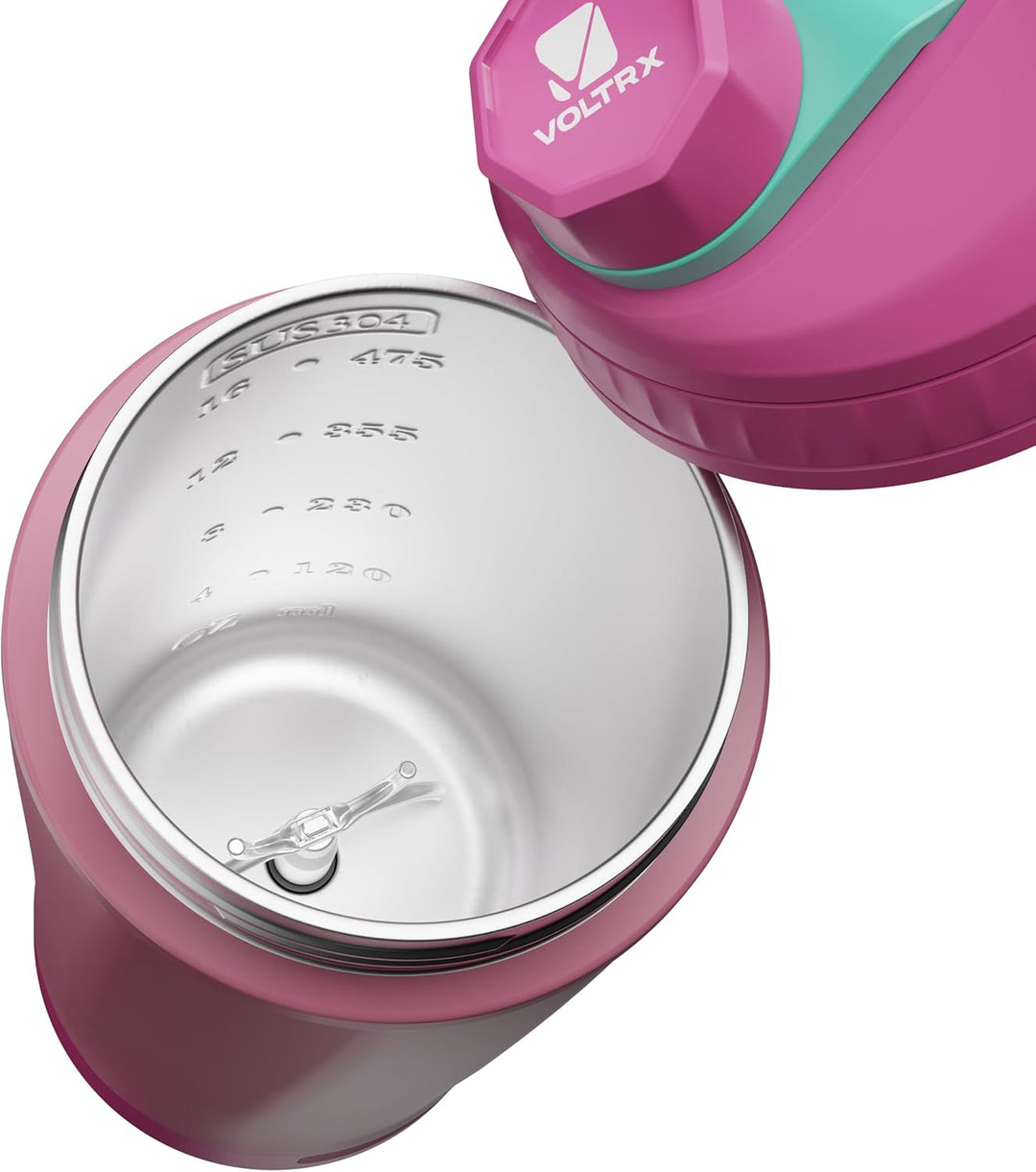 VOLTRX ChillMix Shaker Isoliertem Edelstahl - USB-C Aufladbarer Elektrischer Proteinshake-Mixer, Sha