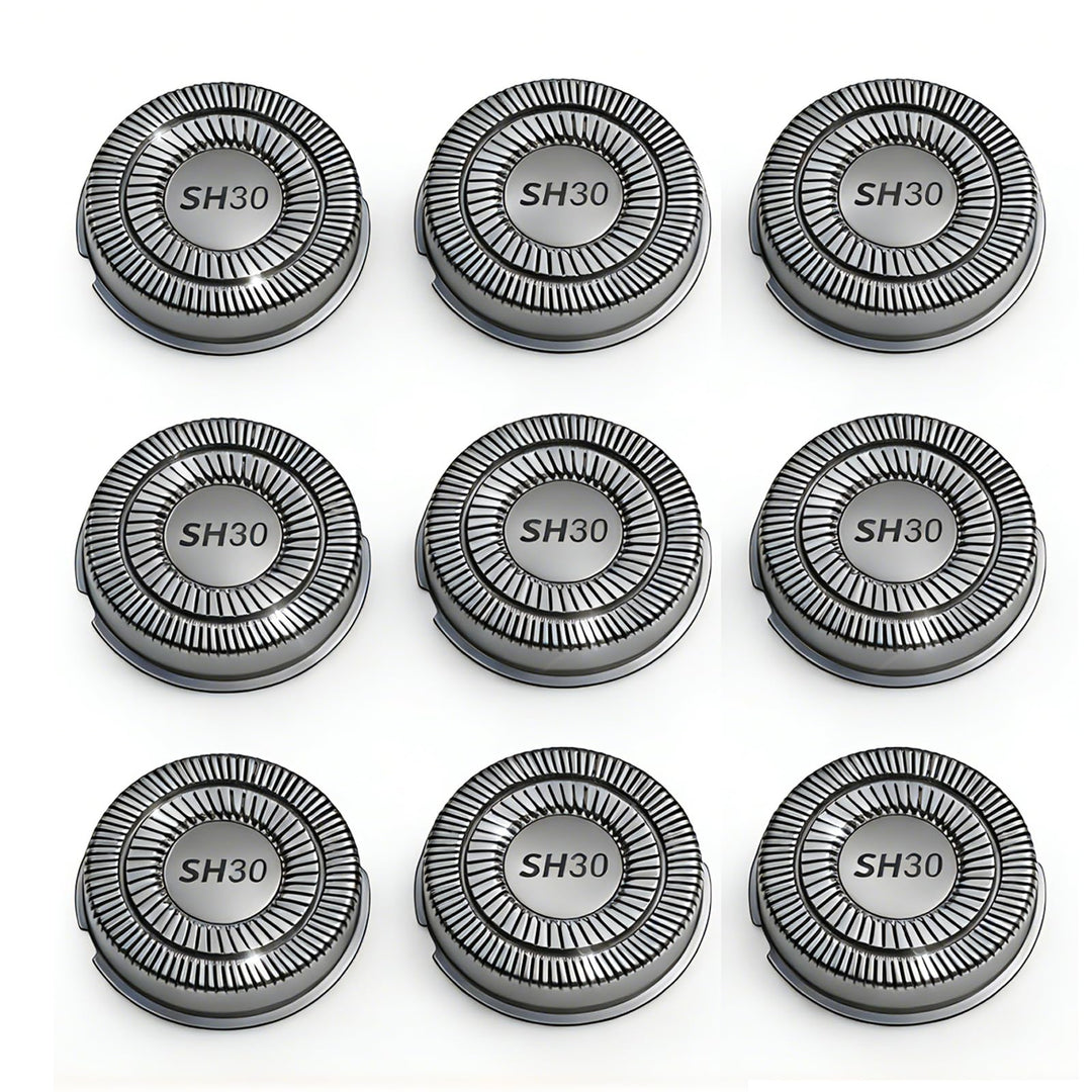 Ersatz-Scherköpfe SH30 im 9er-Pack, kompatibel mit Norelco-Rasierern der Serien 1000, 2000, 3000 – V