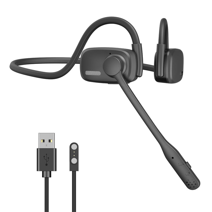 eppfun Open Ear Kopfhörer Bluetooth 5.4, Bluetooth Headset mit Noise-Cancelling Mikrofon, Wireless H