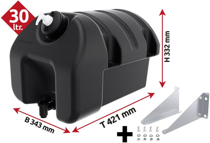 Waschwassertank 30 Liter mit Seifenspender, Wassertank mit