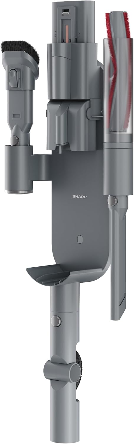 SHARP Akku Staubsauger, Dual Power Max, Kabellos, 2 austauschbare Akkus, 90 Minuten Betriebszeit, Au