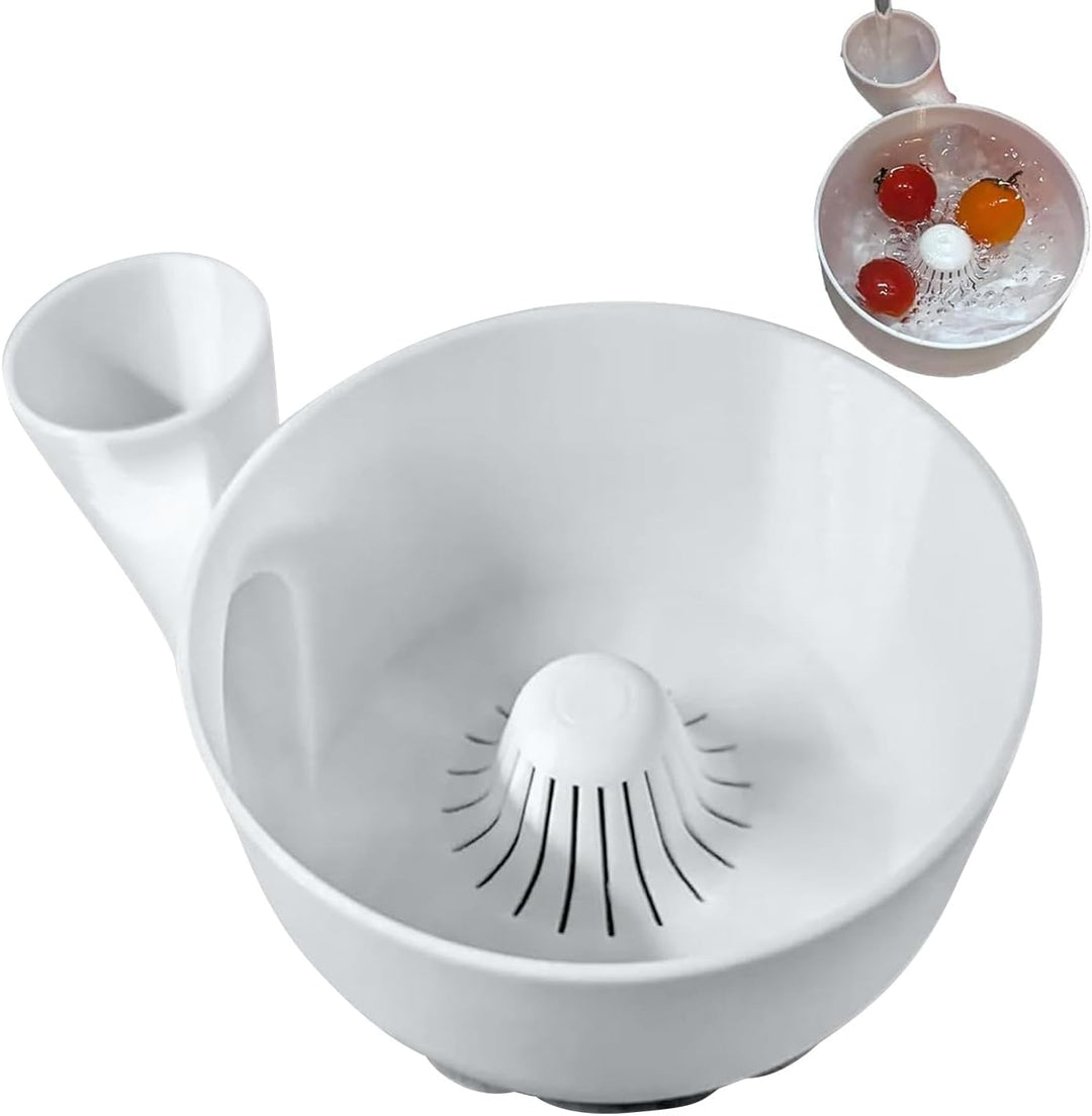 Fruit Washing Bowl with Strainer, Automatic Vegetable Washer, Multifunctional Food Storage Basket fo