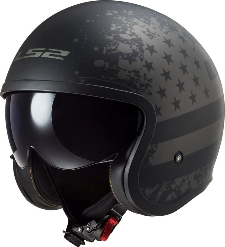 LS2, Jethelme motorrad Spitfire Black Flag, L L Schwarz, L Schwarz