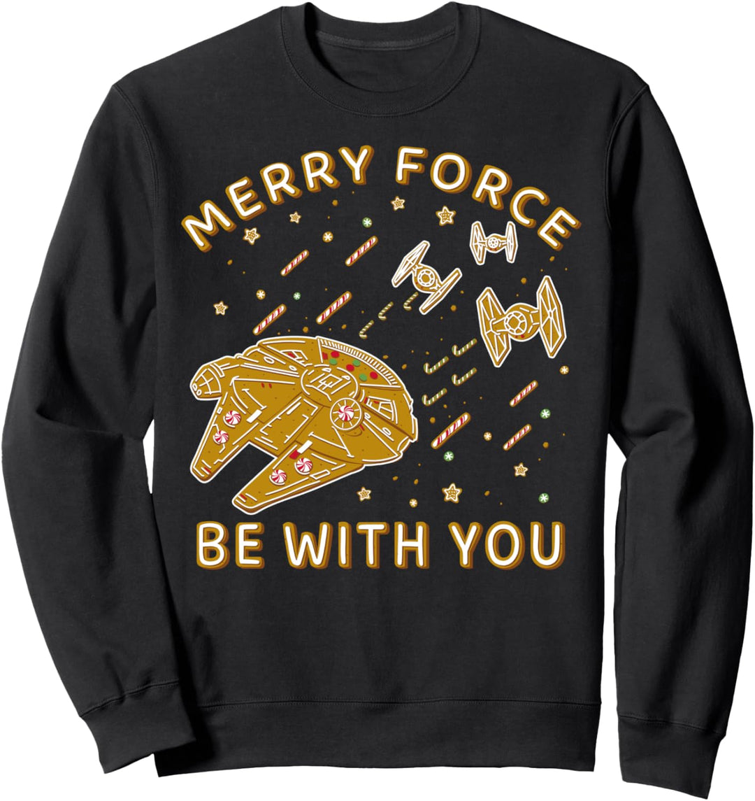 Star Wars Christmas Merry Force Be With You Cookies Sweatshirt