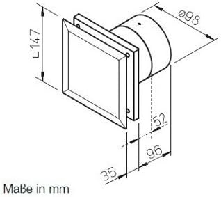 Helios Kleinraumventilator MiniVent M1/100 P