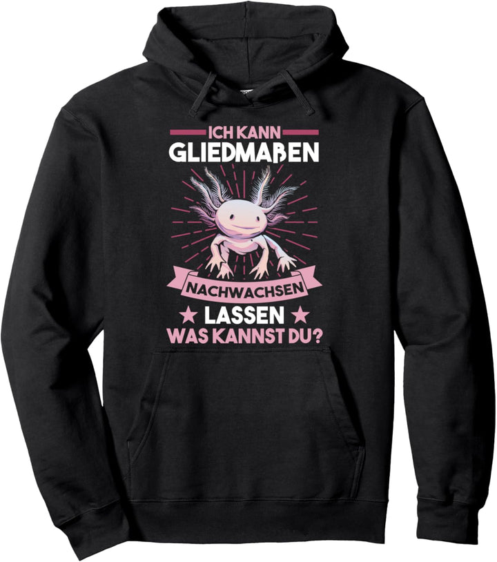 Axolotl Schwanzlurch Pullover Hoodie