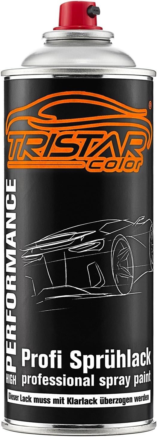 TRISTARcolor Motorradlack Spraydosen Set für Triumph NW Crystal White Grundlack Basislack Klarlack S
