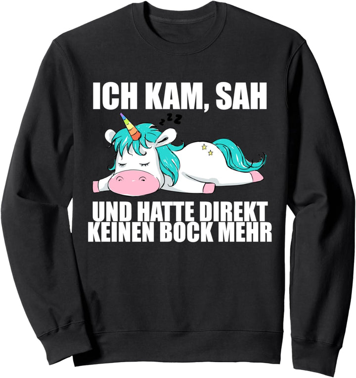 Lustige Sprüche Einhorn Mitarbeiterin Arbeitskollegin Büro Sweatshirt