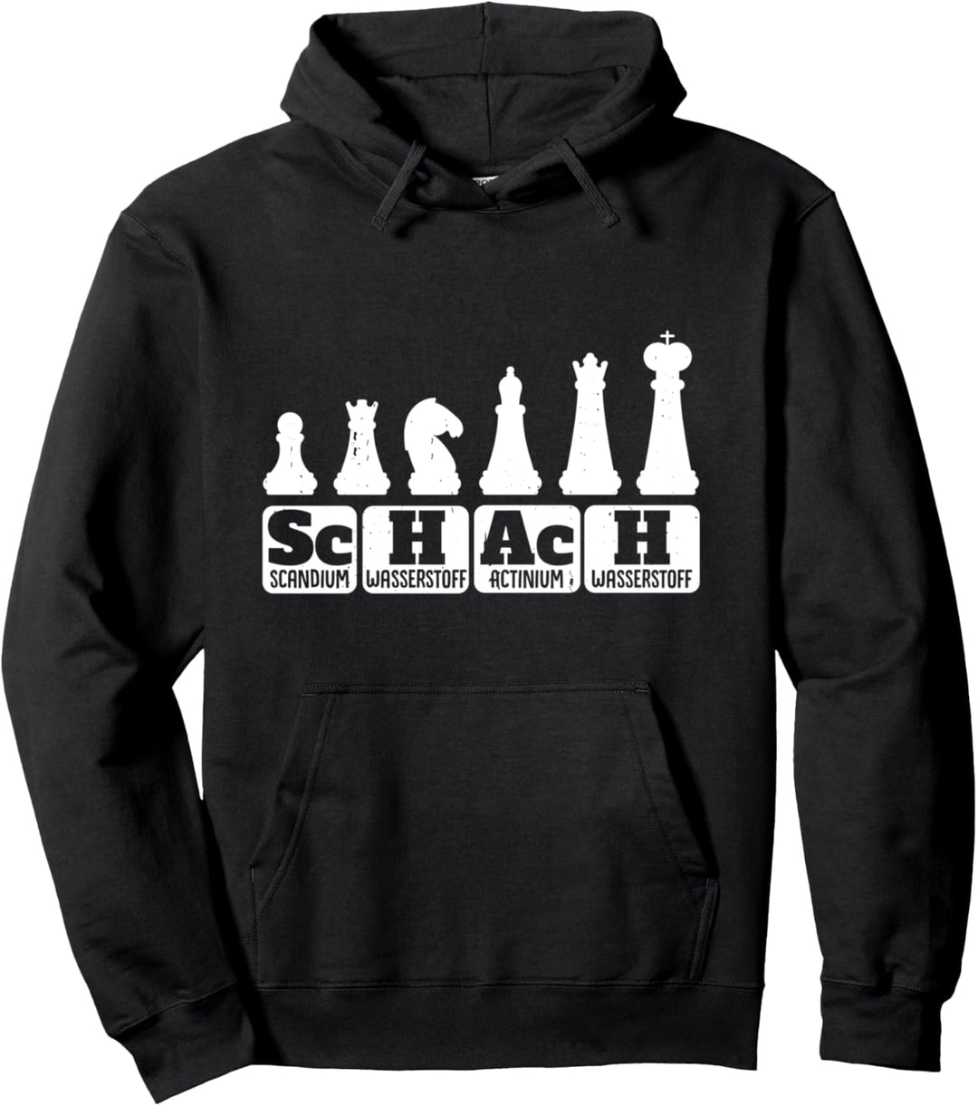 Schach Periodensystem Nerd Lustiges Geschenk Schachspieler Pullover Hoodie