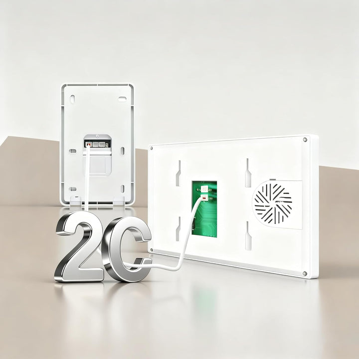 Tuya WLAN-Türklingel mit 2-Draht-Technologie, 2-MP-Video- und Audioübertragung, RDID-Kartenentsperru