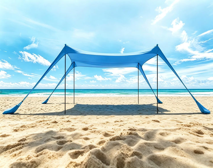 Strand Schatten Zelt Markise 10x10 FT Strand Sonnencreme wasserdichte leichte Blockierung und elasti