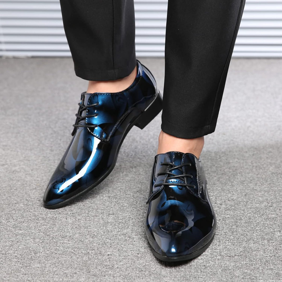 Anzugschuhe Herren Oxford Derby Schuhe Brogues Lederschuhe Hochzeitsschuhe Schnürhalbschuhe Klassisc