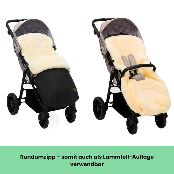 Fillikid Winterfusssack Bernia Lammfell Exklusiv Kinderwagen, Buggy | Winterfusssack wind- &amp; wassera