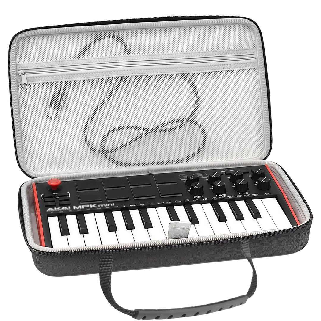Musiin HardShell Keyboard Case for AKAI Professional MPK Mini MK3 MIDI Controller Cover (Grey), Grey