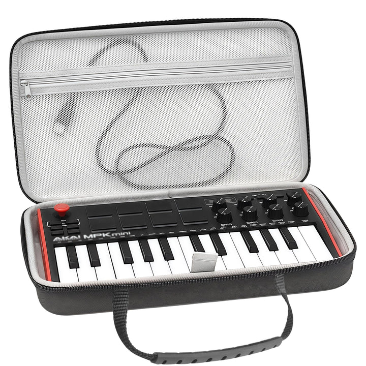 Musiin HardShell Keyboard Case for AKAI Professional MPK Mini MK3 MIDI Controller Cover (Grey), Grey