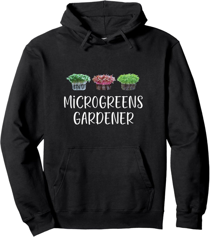 Microgreens Gardener Design Pullover Hoodie