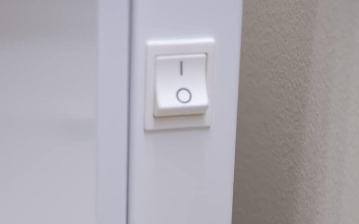 Adax VP12 H Elektroheizkörper - Weiss, 2500W | Thermostat mit Zeitschaltuhr - Bluetooth-Programmieru