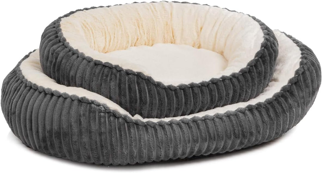 Wallace &amp; Jones | Katzenbett grosse Katzen | Cameron - Katzenkorb oval flauschig | Katzennest rutsch