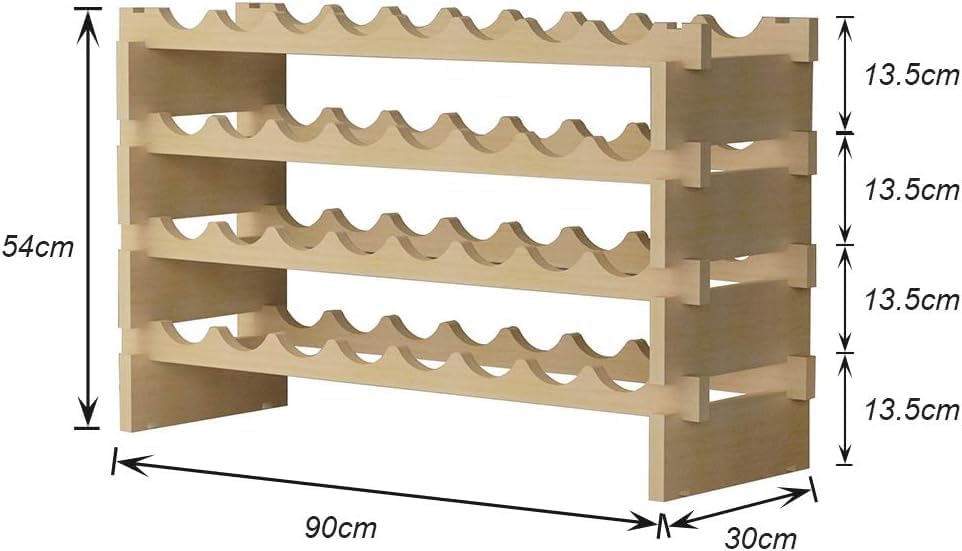 Weinregale Flaschenregal Schränke,Wein Holzregal Weinhalter Weinständer Flaschenständer für Küche,Es