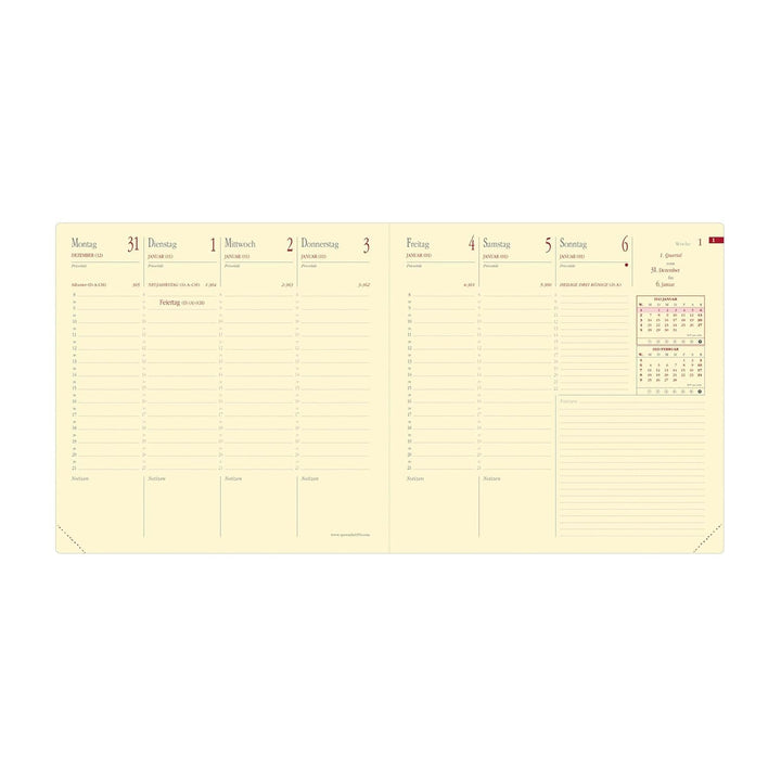 EXECUTIF PREST VZ Marlow Bordeaux 2027: Kalender im Schreibtischformat, Gebundenes Buch