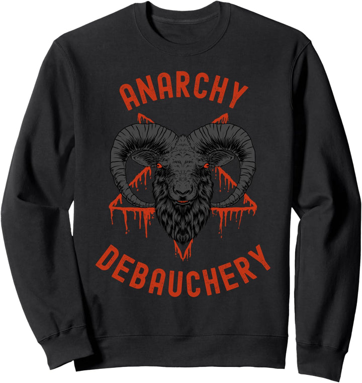 Baphomet und Pentagramm - Anarchie und Debauchery Sweatshirt