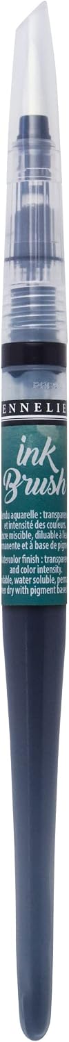 SENNELIER 10-131695-807 Tintenpinselstift Pinselstift, Synthetik Papier, Intensives Grün, 0.22 oz 0.