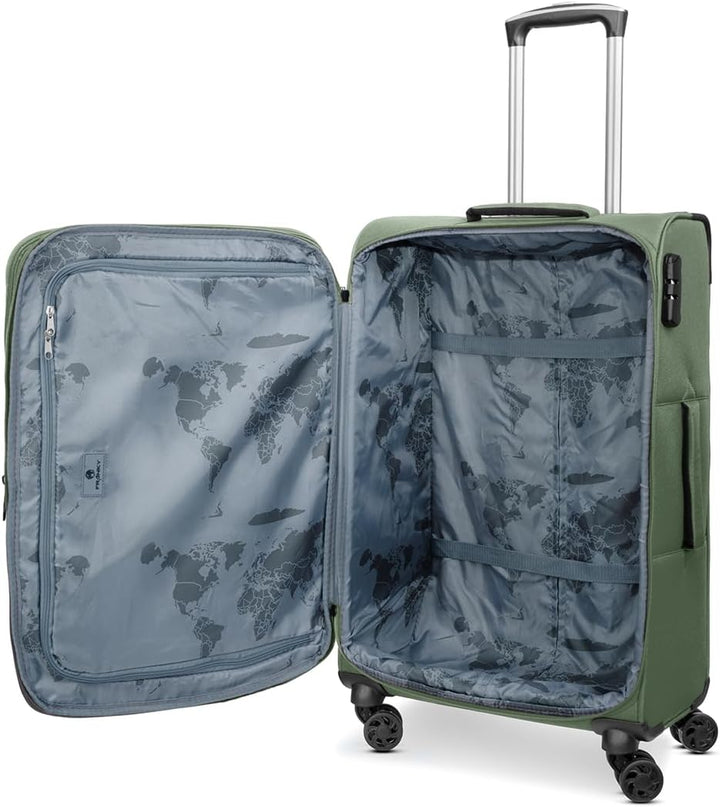 Franky Koffer-Set 3-teilig für Damen und Herren | Reise-Trolleys 48 x 31 x 79 cm aus hochwertigem, f