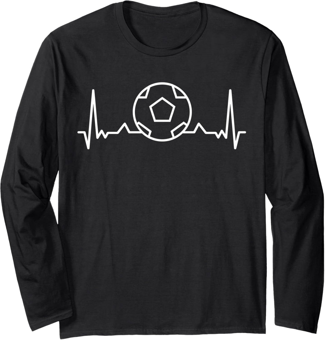 Fussball Herzschlag Fussball Langarmshirt