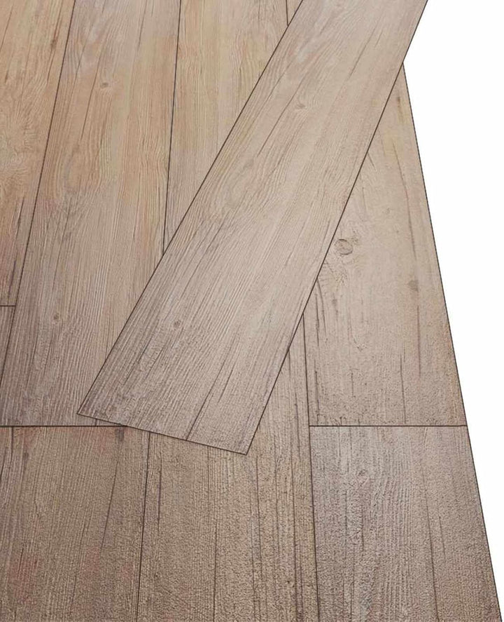 Bodenplanken 18er Set Eichenbraun PVC selbstklebend 91,5 x 15 x 0,2 cm für Innenbereich Bodenbelag R
