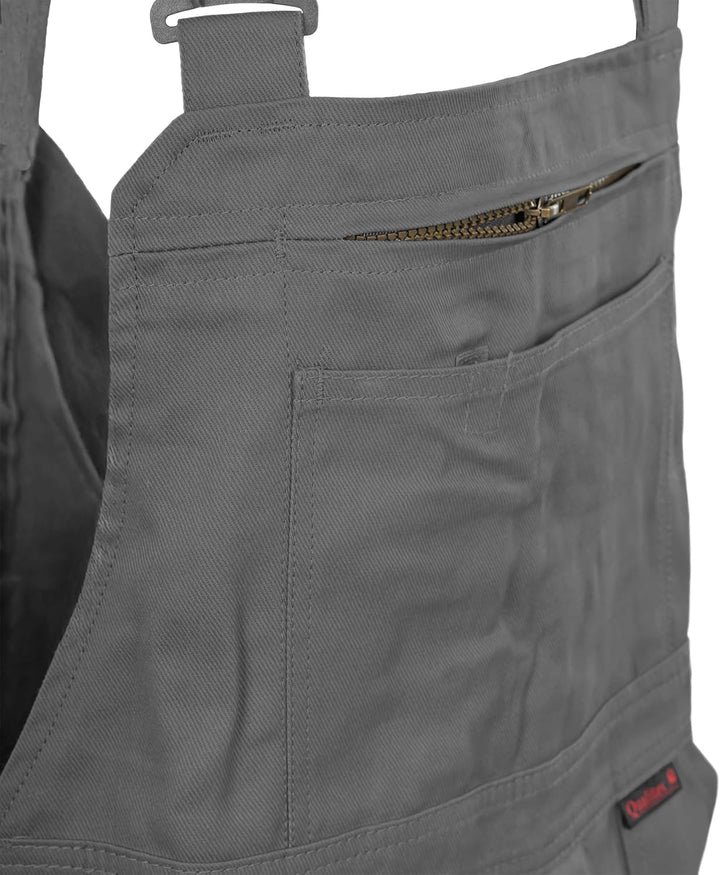 Qualitex Arbeits-Latzhose BW 270 42 Grau, 42 Grau
