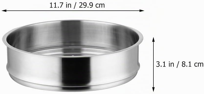 DOITOOL Edelstahl-Dampfkorb-Einsatz: chinesischer Dampfkorb, Lebensmitteltopf, Dampfgarer, 28 cm, fü